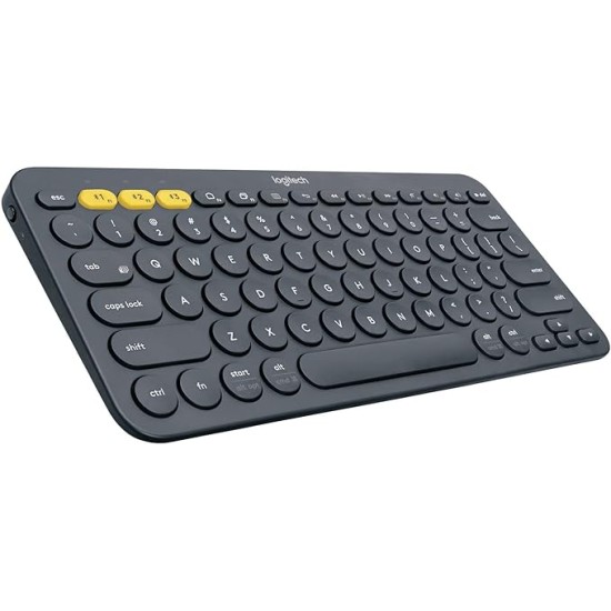 Logitech K380 Pebble Multi-Device Bluetooth Keyboard–Dark Grey