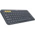 Logitech K380 Pebble Multi-Device Bluetooth Keyboard–Dark Grey