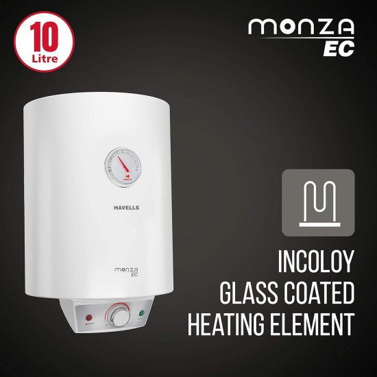 Havells Monza EC 25 L Storage Water Heater, Metallic Body, 2000 W, With Free Flexi Pipe and Free Installation