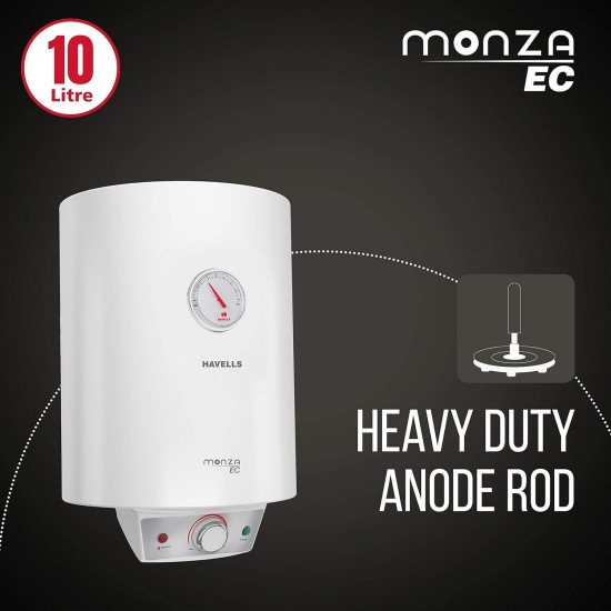 Havells Monza EC 25 L Storage Water Heater, Metallic Body, 2000 W, With Free Flexi Pipe and Free Installation