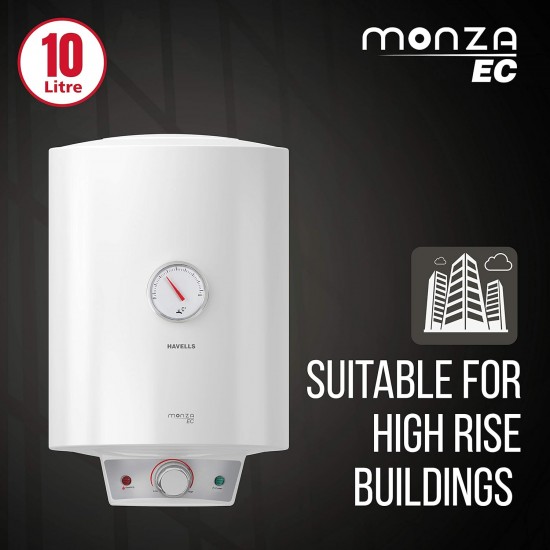 Havells Monza EC 25 L Storage Water Heater, Metallic Body, 2000 W, With Free Flexi Pipe and Free Installation