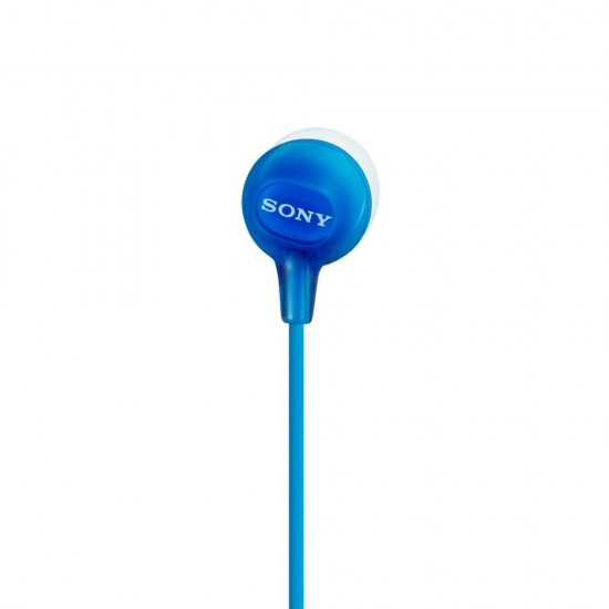 Sony MDR-EX15AP In-Ear Stereo Headphones with Mic (Blue)