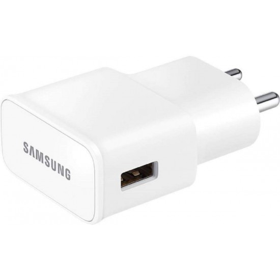 Samsung Original 15W Single Port, USB-A Charger (Cable Included), White