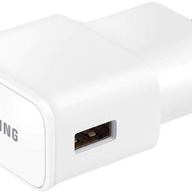 Samsung Original 15W Single Port, USB-A Charger (Cable Included), White Samsung Original 15W Single Port, USB-A Charger (Cable Included), White