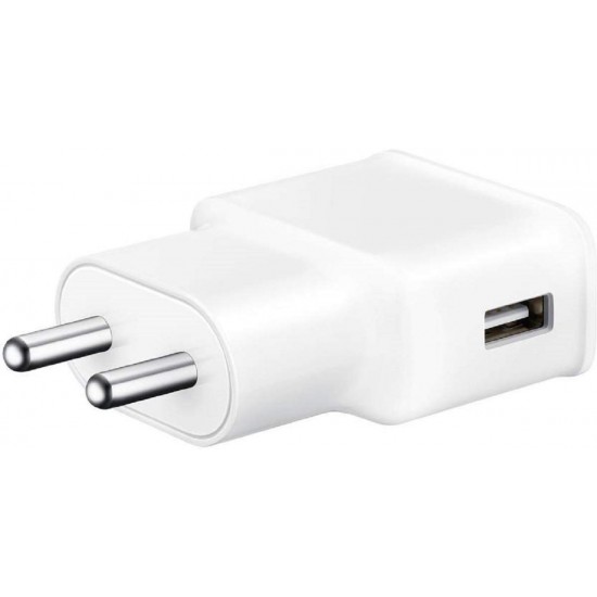 Samsung Original 15W Single Port, USB-A Charger (Cable Included), White