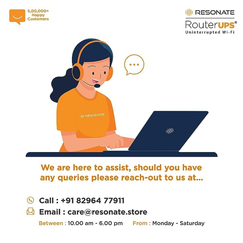 RESONATE RouterUPS CRU12V2A | Zero Drop | UPS for WiFi Router RESONATE RouterUPS CRU12V2A | Zero Drop | UPS for WiFi Router