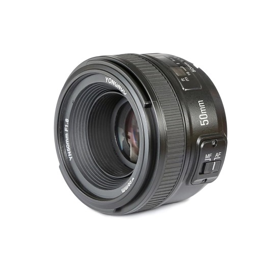 Yongnuo YN50mm F1.8 Standard Prime Lens Large Aperture Auto Manual Focus, Black