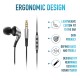 Meizu Flow 3-Driver Hybrid Earphones (Silver),in-Ear,Wired