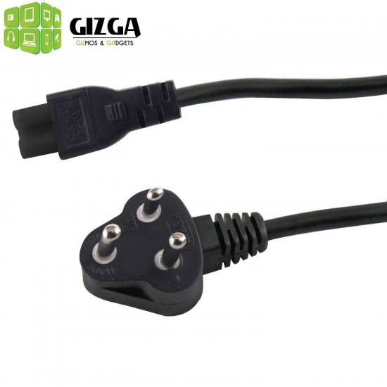 Gizga Essentials Laptop Power Cable Cord- 3 Pin Adapter (ISI Certified, 1 meter /3.3 Feet)