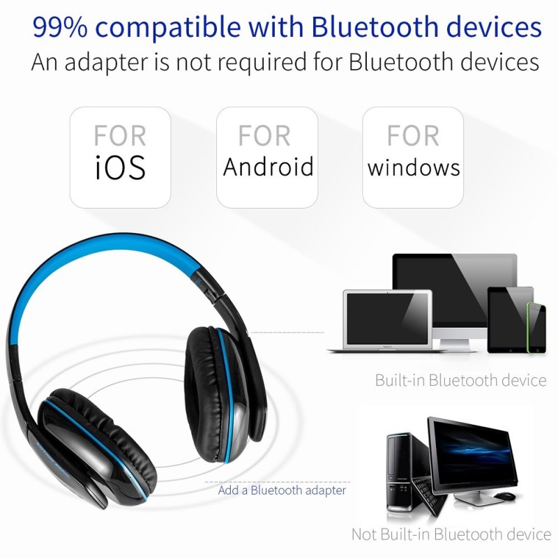Kotion Each B3506 Over the Ear Foldable Wireess Bluetooth Headphones Kotion Each B3506 Over the Ear Foldable Wireess Bluetooth Headphones