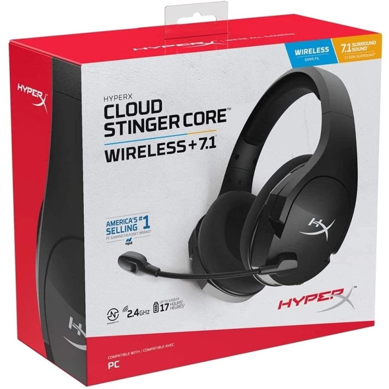 HyperX Cloud Stinger Core Wireless On Ear Headphones with Mic (Black) HyperX Cloud Stinger Core Wireless On Ear Headphones with Mic (Black)