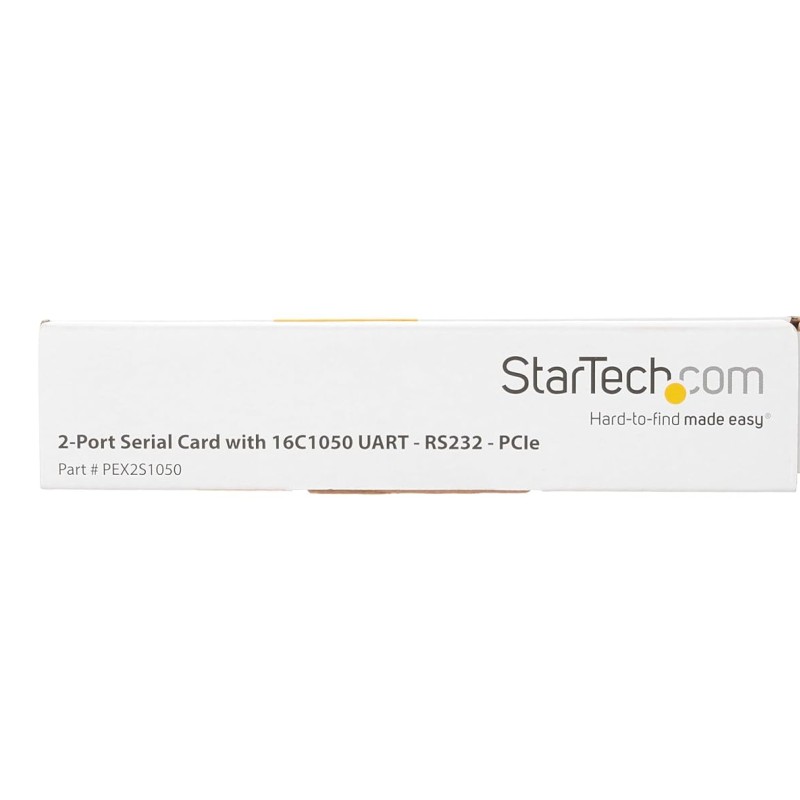 StarTech.com PCI Express Serial Card � 2 Port � Dual Channel 16C1050 UART � Serial Port PCI Card � Serial Expansion Card StarTech.com PCI Express Serial Card � 2 Port � Dual Channel 16C1050 UART � Serial Port PCI Card � Serial Expansion Card