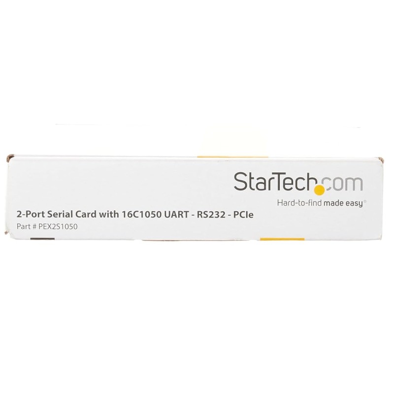 StarTech.com PCI Express Serial Card � 2 Port � Dual Channel 16C1050 UART � Serial Port PCI Card � Serial Expansion Card StarTech.com PCI Express Serial Card � 2 Port � Dual Channel 16C1050 UART � Serial Port PCI Card � Serial Expansion Card