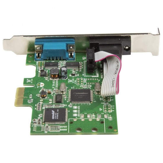 StarTech.com PCI Express Serial Card – 2 Port – Dual Channel 16C1050 UART – Serial Port PCI Card – Serial Expansion Card