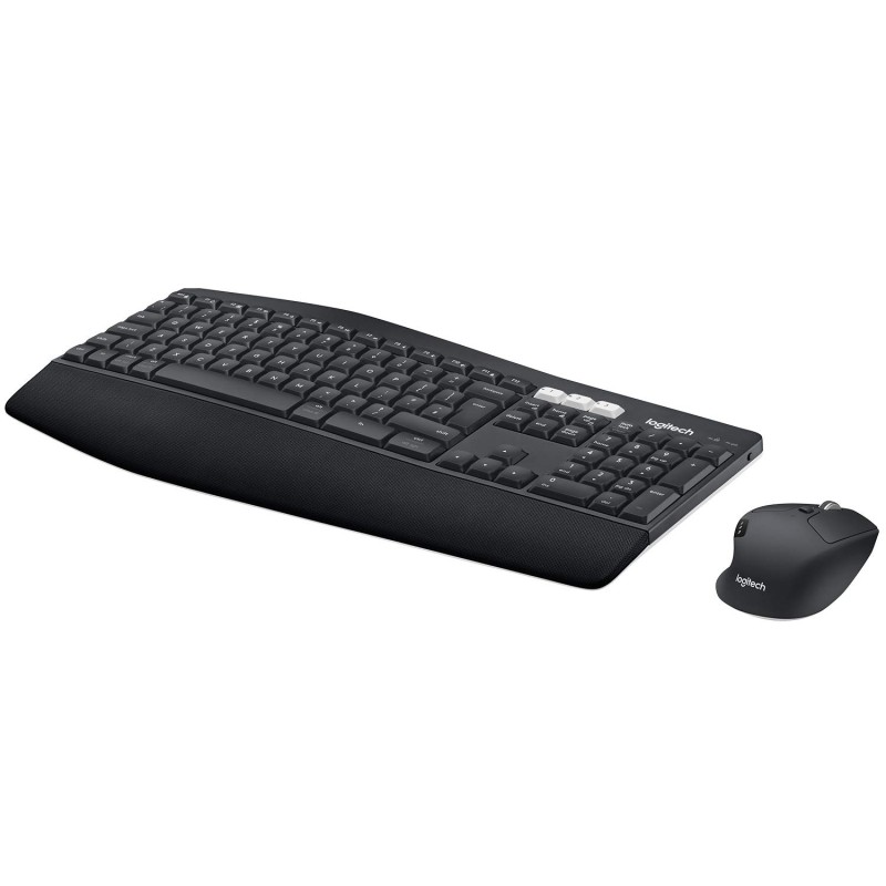 Logitech MK850 Multi-Device Wireless Keyboard and Mouse Set, 2.4GHz Wireless & Bluetooth, Curved Keyframe , 12 Programmable Keys, 3-Year Battery Life, PC/Mac Logitech MK850 Multi-Device Wireless Keyboard and Mouse Set, 2.4GHz Wireless & Bluetooth, Curved Keyframe , 12 Programmable Keys, 3-Year Battery Life, PC/Mac
