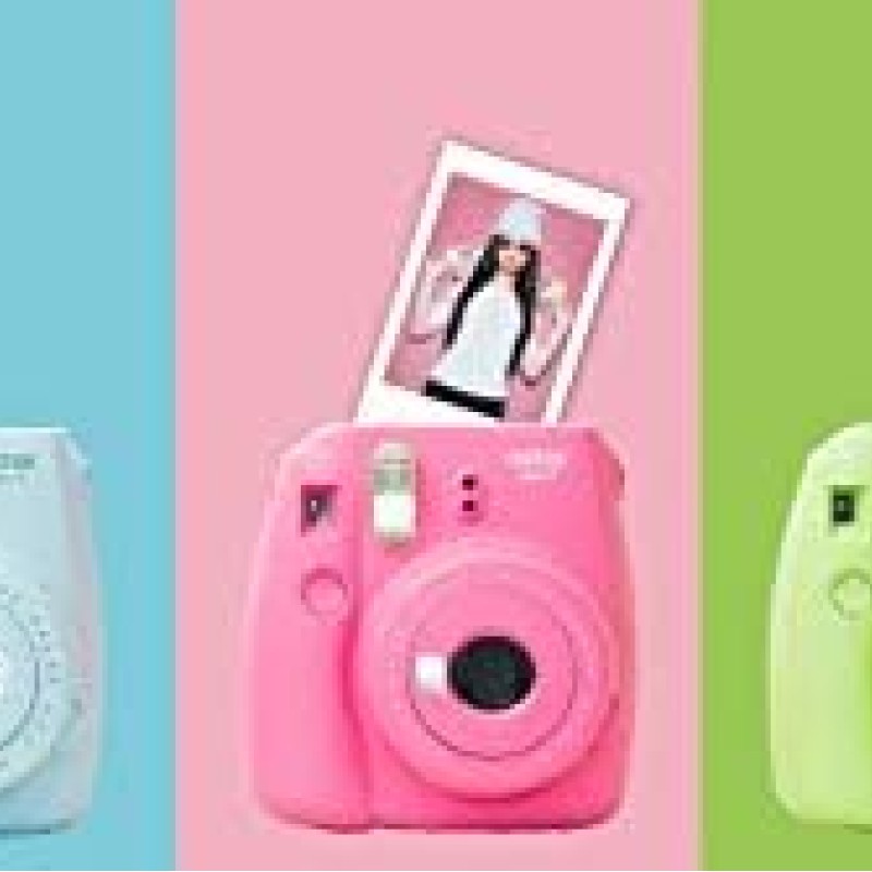 Fujifilm Instax Mini 9 Instant Camera - Ice Blue, 2.7x4.7x4.6 (Instax Mini 9 - Ice Blue)