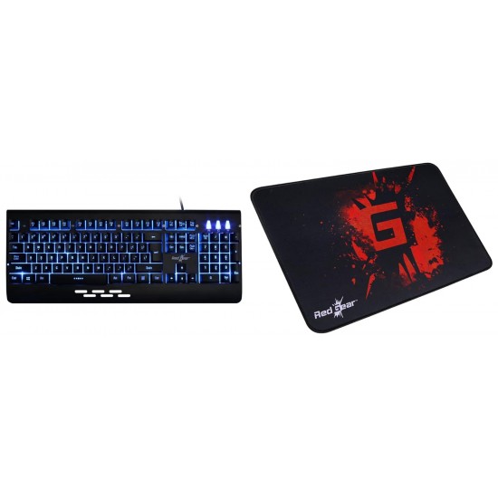 Redgear Blaze Semi-Mechanical Wired Gaming Keyboard with 3 Colour Backlit - (Black/Red)