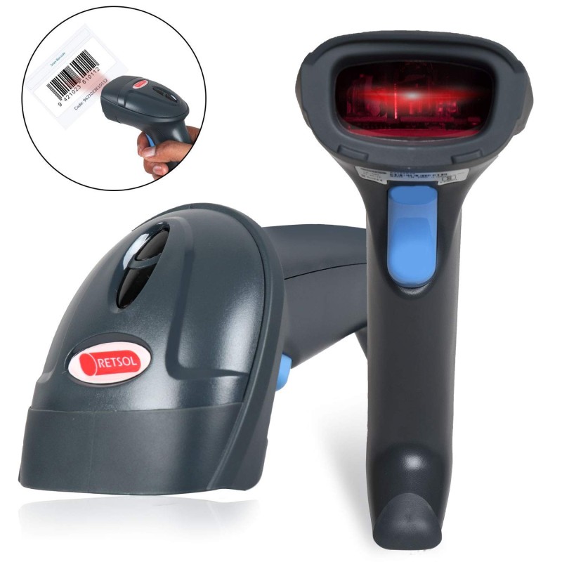 RETSOL LS 450 Laser Barcode Scanner BIS Approved, Handheld 1 D USB Wired RETSOL LS 450 Laser Barcode Scanner BIS Approved, Handheld 1 D USB Wired