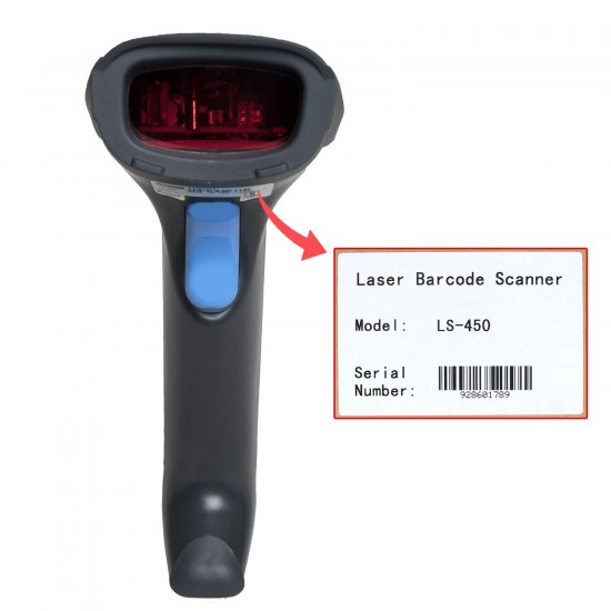 RETSOL LS 450 Laser Barcode Scanner BIS Approved, Handheld 1 D USB Wired