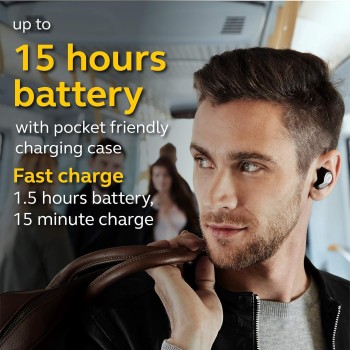 Jabra Elite 65t Alexa Enabled True Wireless Earbuds with Charging CaseÂ �€“ Titanium Black