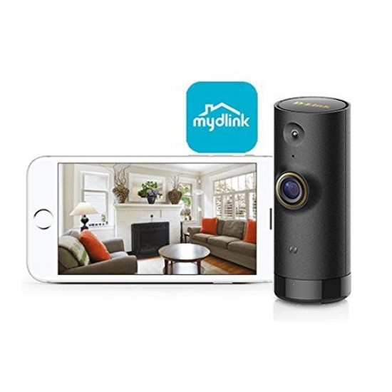 D-Link DCS-P6000LH Mini HD Wi-Fi Camera Compatible with Alexa (Black)