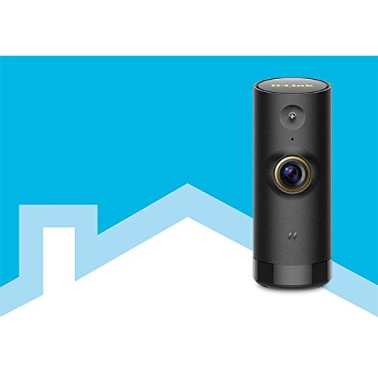 D-Link DCS-P6000LH Mini HD Wi-Fi Camera Compatible with Alexa (Black)