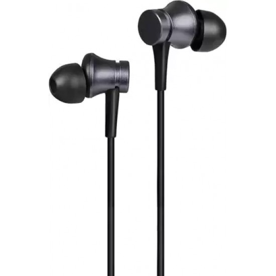 Mi Basic Wired Headset with Mic  (Black, In the Ear)