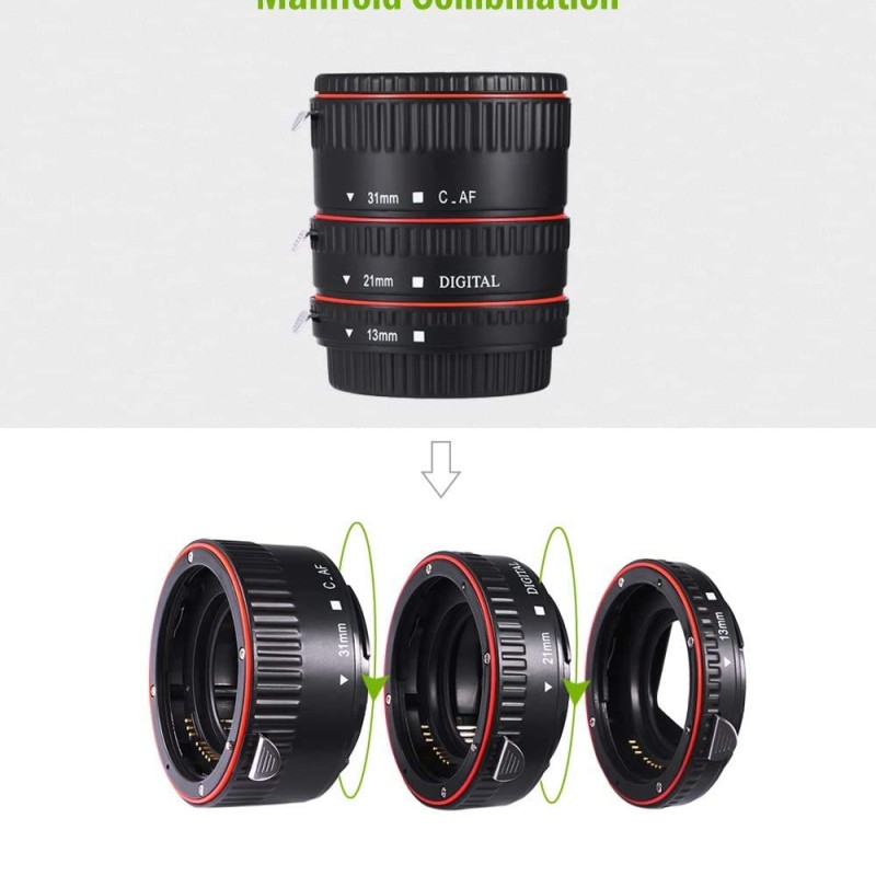 Zorbes WEIHE Auto Focus Macro Plastic Extension Tube for Canon EF S Lens