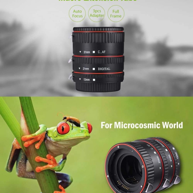 Zorbes WEIHE Auto Focus Macro Plastic Extension Tube for Canon EF S Lens