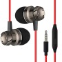 (Refurbished) pTron HBE6 Headphone (High Bass Earphones) Metal in-Ear Wired Headset with Mic for All Smartphones (Red and Black)