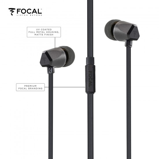 Focal Sense 100SI Wired in Ear Earphone with Mic (Black)