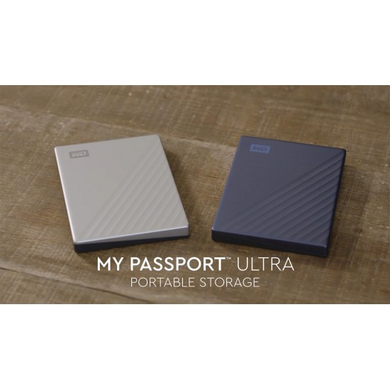 Western Digital WD 4TB My Passport Ultra Portable Hard Disk Metal Drive, USB-C & USB 3.1 with Automatic Backup