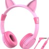iClever Kids Headphones for Girls, On Ear Headphones Birthday Gift for Girls iClever Kids Headphones for Girls, On Ear Headphones Birthday Gift for Girls