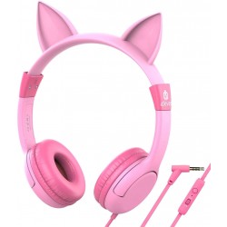 iClever Kids Headphones for Girls, On Ear Headphones Birthday Gift for Girls