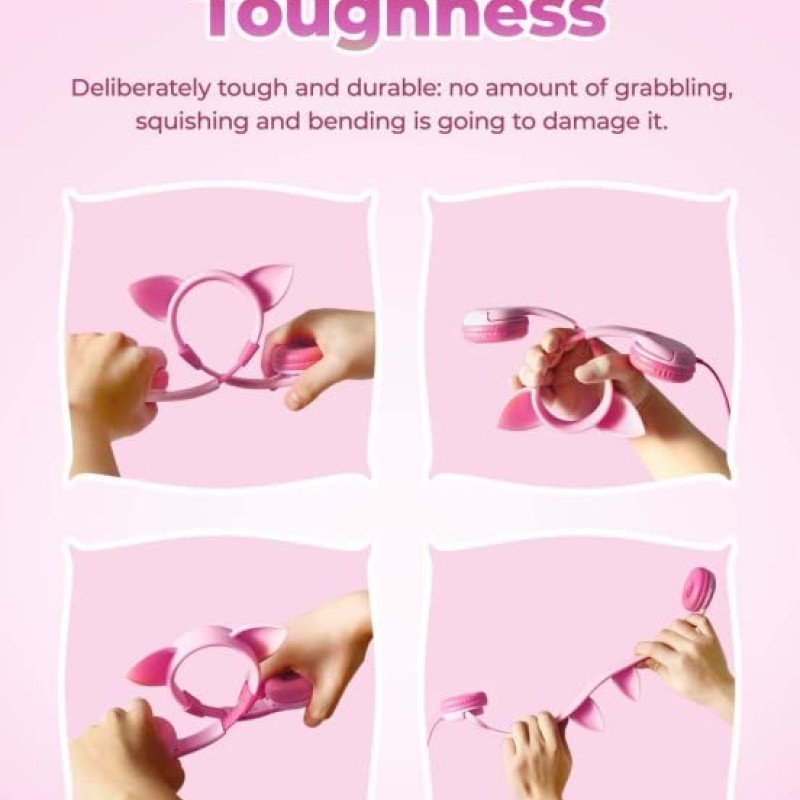 iClever Kids Headphones for Girls, On Ear Headphones Birthday Gift for Girls iClever Kids Headphones for Girls, On Ear Headphones Birthday Gift for Girls