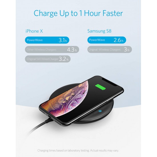 Anker Wireless Charger, PowerWave 7.5 Pad with Internal Cooling Fan