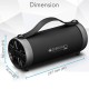 Zebronics ZEB-AXON Wireless Bluetooth 10W Barrel Finish Portable Speaker With Supporting Handy Strap, USB, SD Card, AUX & FM