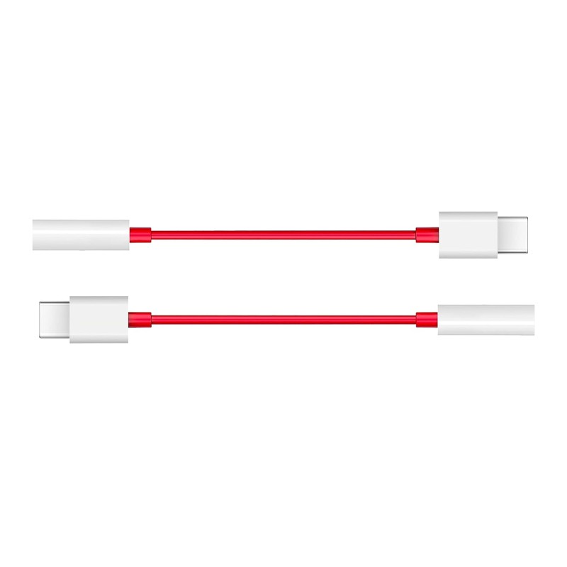 OnePlus Type-C to 3.5mm Auxiliary Adapter (Red) OnePlus Type-C to 3.5mm Auxiliary Adapter (Red)