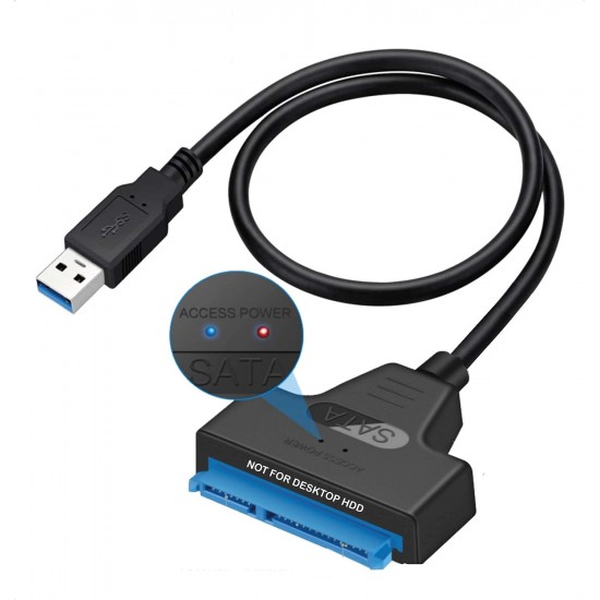 pibox India - USB 3.0 to 2.5" SATA III Hard Drive Adapter 0.5 M Long Cable