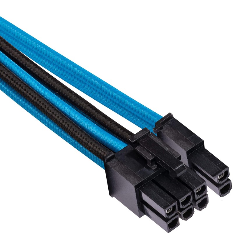 CORSAIR Premium Individually Sleeved PSU Cables Pro Kit � Blue/Black, for Corsair PSUs CORSAIR Premium Individually Sleeved PSU Cables Pro Kit � Blue/Black, for Corsair PSUs