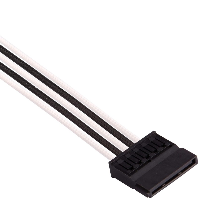 CORSAIR Premium Individually Sleeved PSU Cables Pro Kit� White/Black CORSAIR Premium Individually Sleeved PSU Cables Pro Kit� White/Black