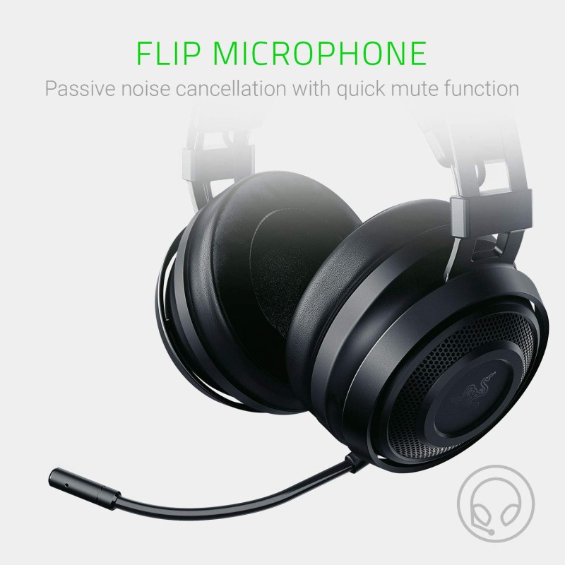 Razer Nari Essential 7.1 Surround Sound Wireless Gaming Headset - Black - RZ04-02690100-R3M1 Razer Nari Essential 7.1 Surround Sound Wireless Gaming Headset - Black - RZ04-02690100-R3M1