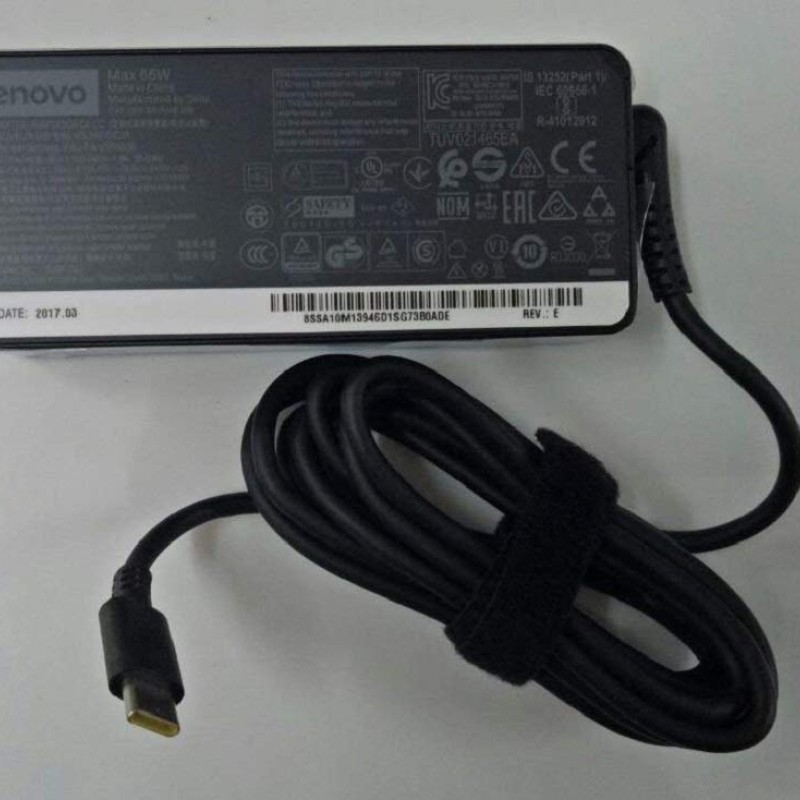 Lenovo Original 65W 20V 3.25A Standard USB Type-C AC Universal Adapter Charger Lenovo Original 65W 20V 3.25A Standard USB Type-C AC Universal Adapter Charger