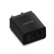 AGARO Dual Port Wall Charger, Fast Charging, 3.1 Amps- Black