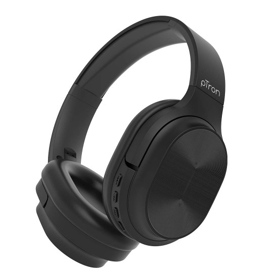 pTron Studio Pro Soundster Hi-Fi Over The Ear Wireless Bluetooth - (Black)