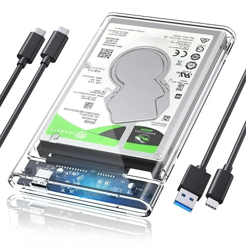 ORICO 2.5'' Hard Drive Enclosure Type-C USB 3.1 Gen2 to SATA 6Gbps
