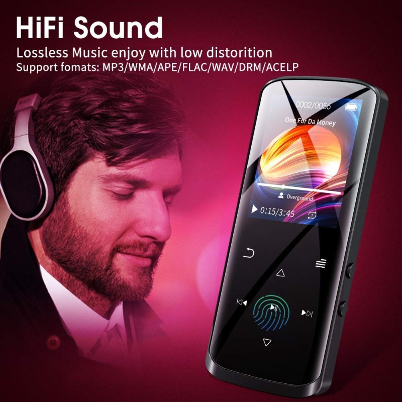 RUIZU D50 8GB MP3 Player, Bluetooth 5.0, HiFi Lossless Sound Portable Music Player RUIZU D50 8GB MP3 Player, Bluetooth 5.0, HiFi Lossless Sound Portable Music Player