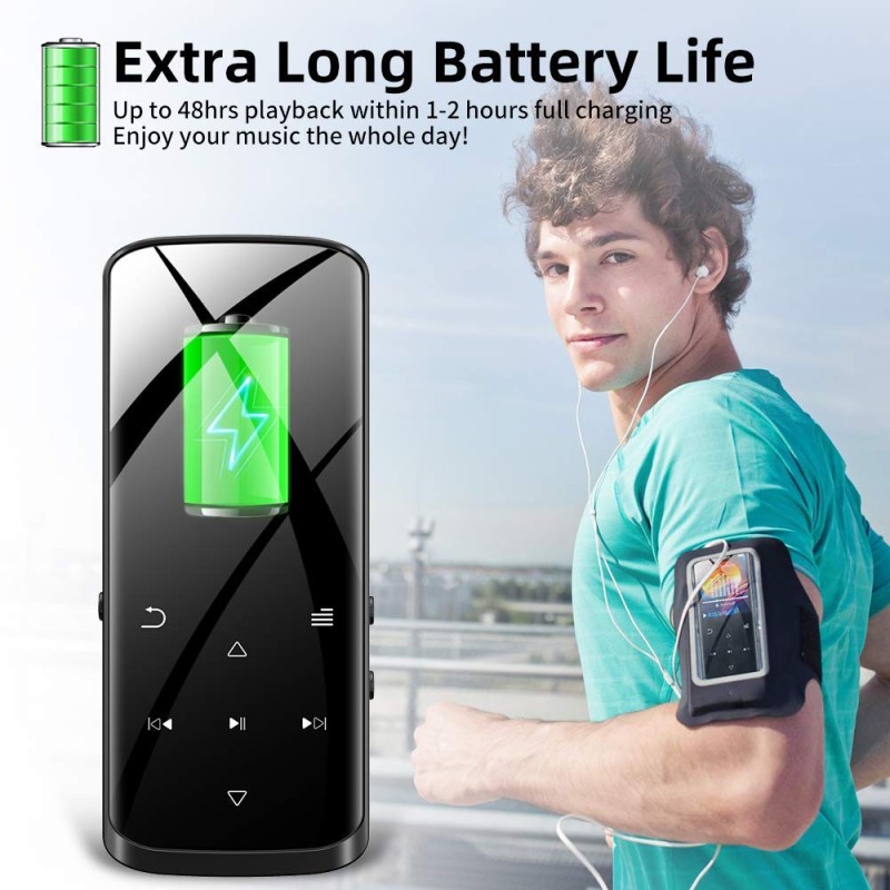 RUIZU D50 8GB MP3 Player, Bluetooth 5.0, HiFi Lossless Sound Portable Music Player RUIZU D50 8GB MP3 Player, Bluetooth 5.0, HiFi Lossless Sound Portable Music Player