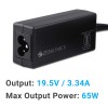 ZEBRONICS ZEB-LA745019565D 65W Laptop Adapter with 7.4x5mm Connector, Black ZEBRONICS ZEB-LA745019565D 65W Laptop Adapter with 7.4x5mm Connector, Black
