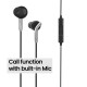 Zebronics Zeb-Bro in Ear Wired Earphones with Mic, 3.5mm Audio Jack, 10mm Drivers, Phone/Tablet Compatible(Black)